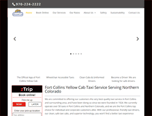Tablet Screenshot of fortcollinstaxi.com